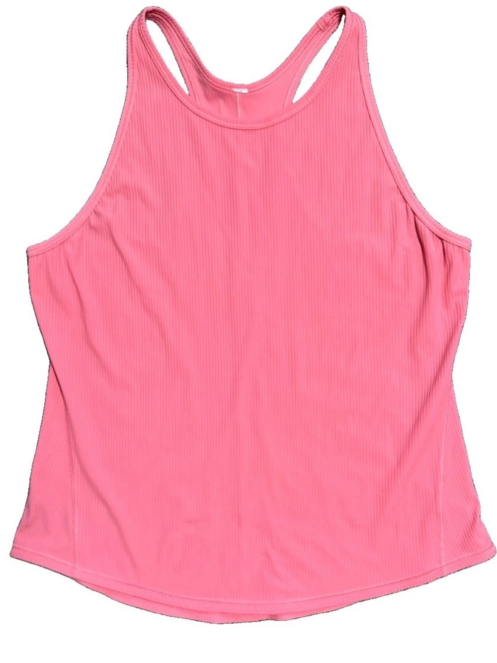 Lululemon Base Pace Tank Top High Neck Size *4 Racerback Ribbed Coral Pink